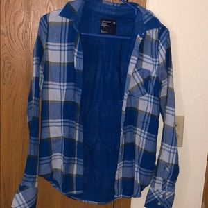 America Eagle plaid shirt